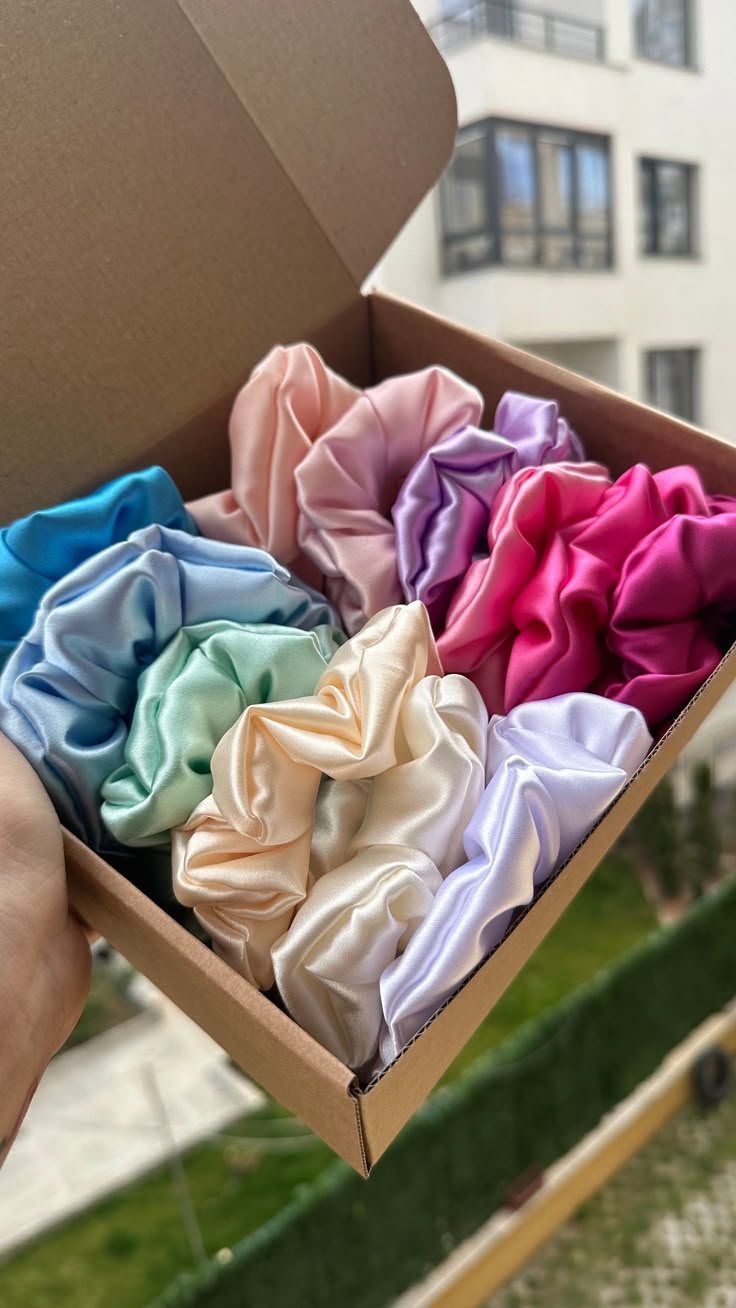 Luxury Hair Scrunchies Pack of 12