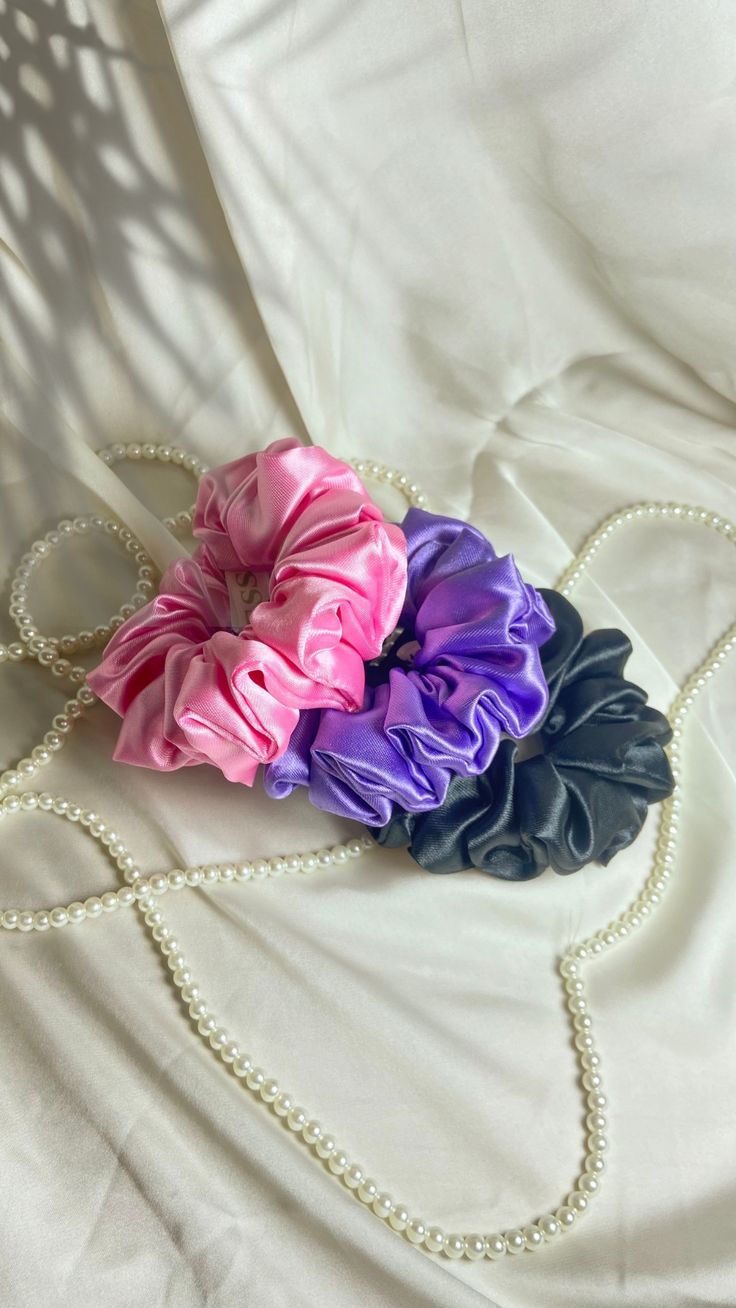 Pack of 3 Satin Scrunchies