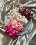 Luxury Satin Silk Scrunchies Pack of 4
