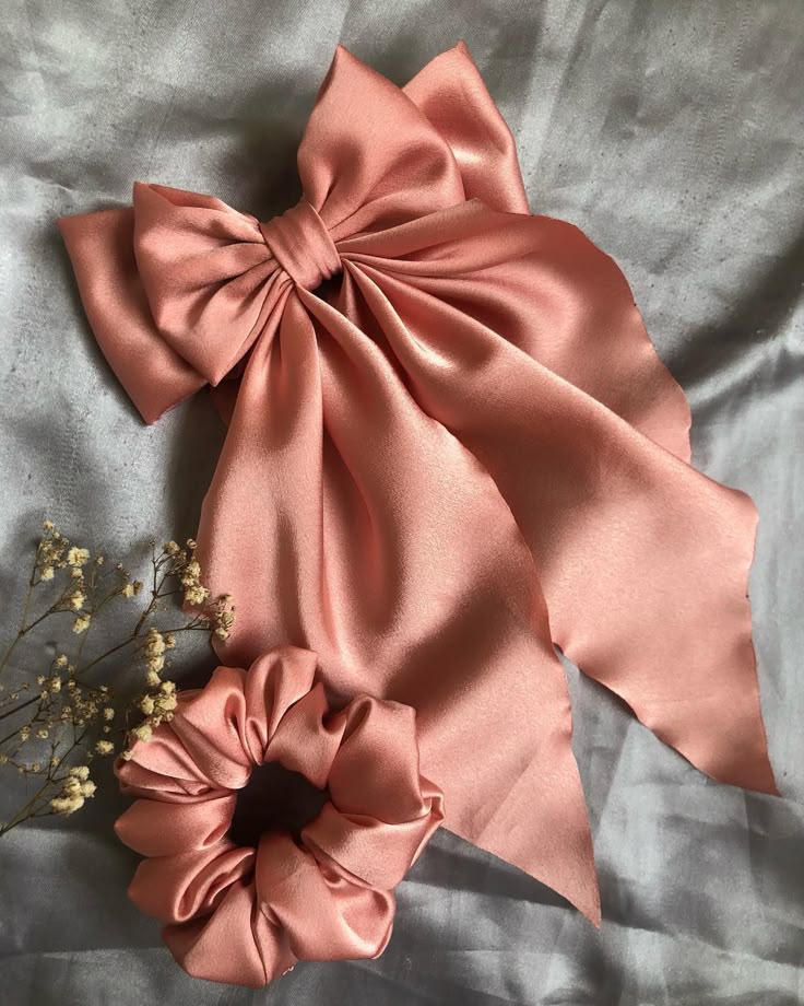 Scrunchie with Long Tail Bow